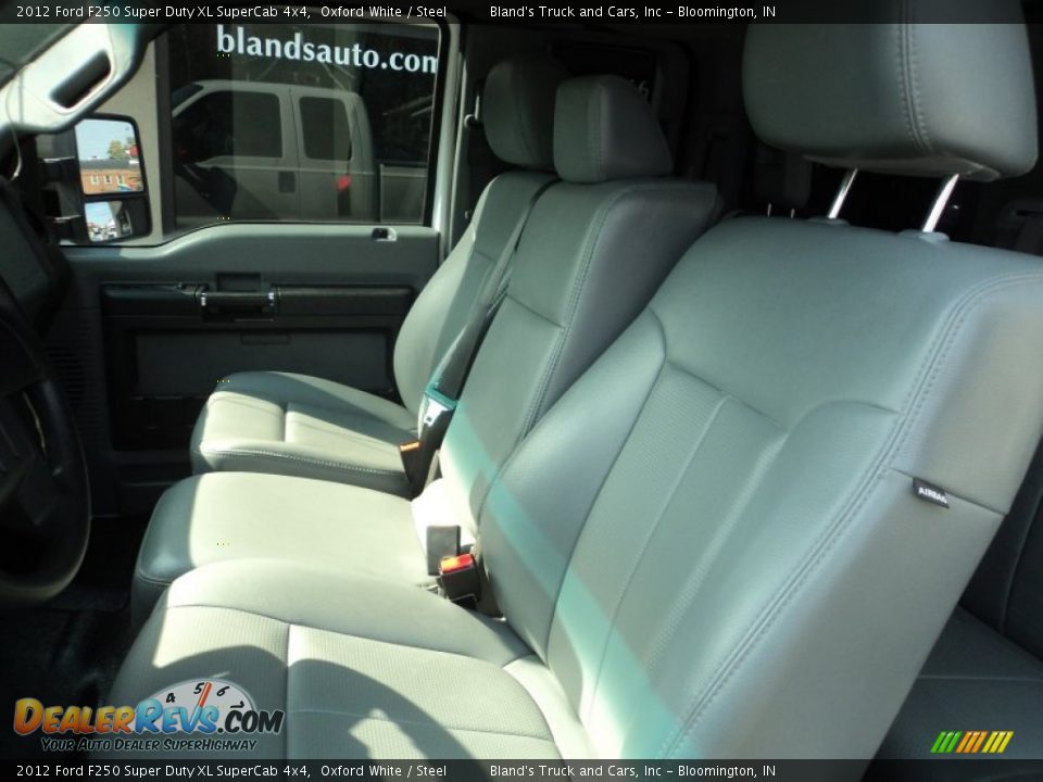 2012 Ford F250 Super Duty XL SuperCab 4x4 Oxford White / Steel Photo #7