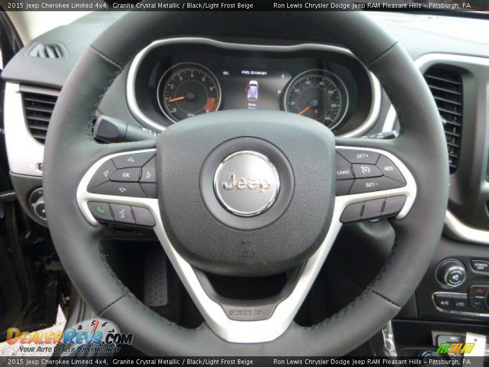 2015 Jeep Cherokee Limited 4x4 Steering Wheel Photo #17