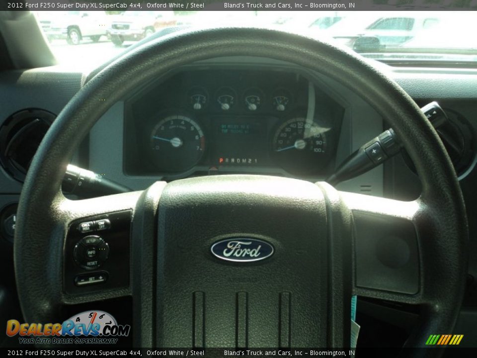 2012 Ford F250 Super Duty XL SuperCab 4x4 Oxford White / Steel Photo #9