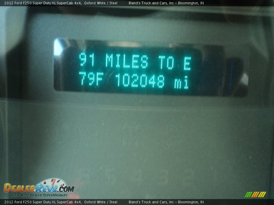2012 Ford F250 Super Duty XL SuperCab 4x4 Oxford White / Steel Photo #11