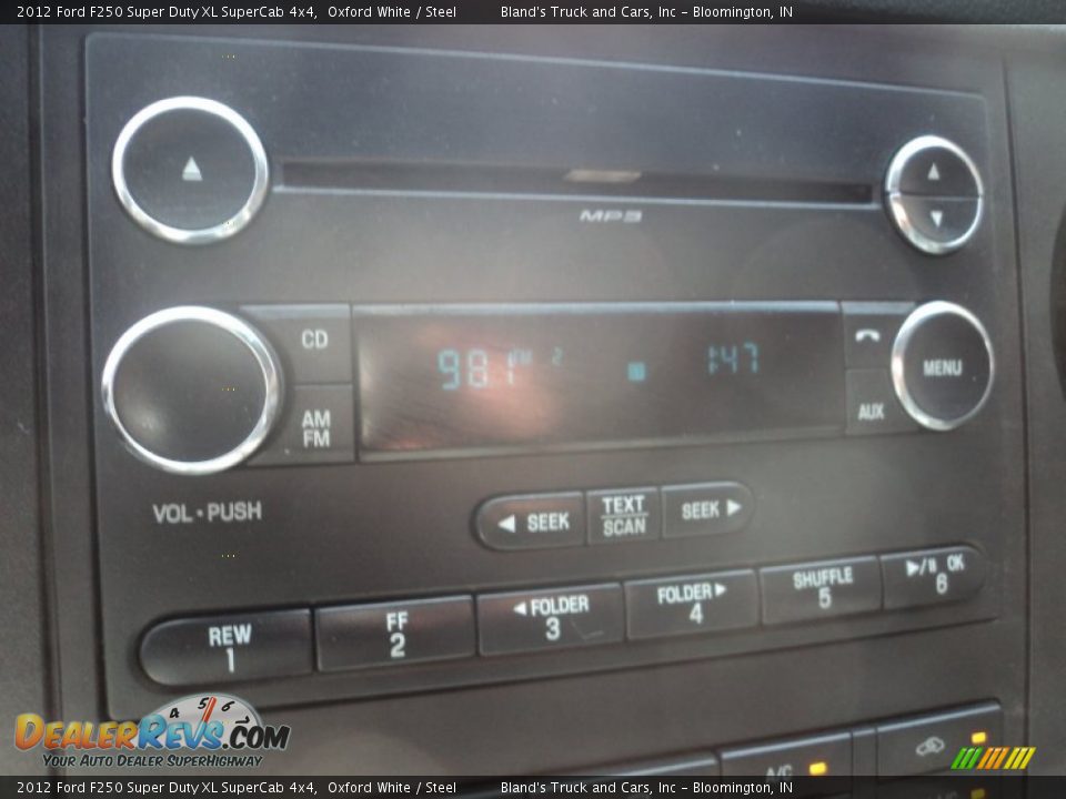 2012 Ford F250 Super Duty XL SuperCab 4x4 Oxford White / Steel Photo #15