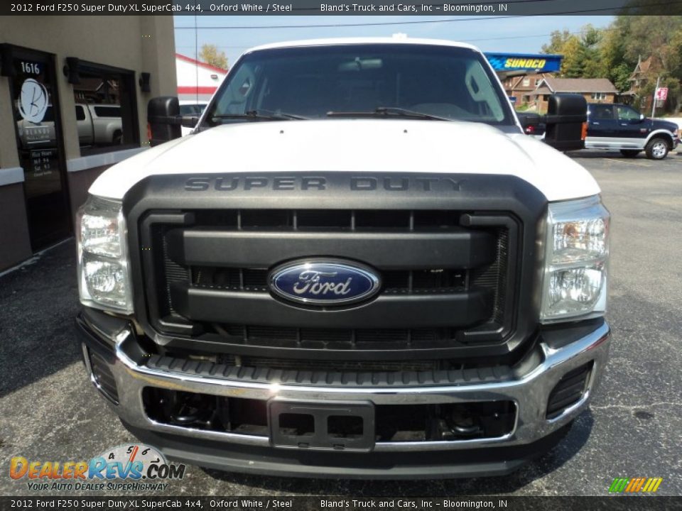 2012 Ford F250 Super Duty XL SuperCab 4x4 Oxford White / Steel Photo #24