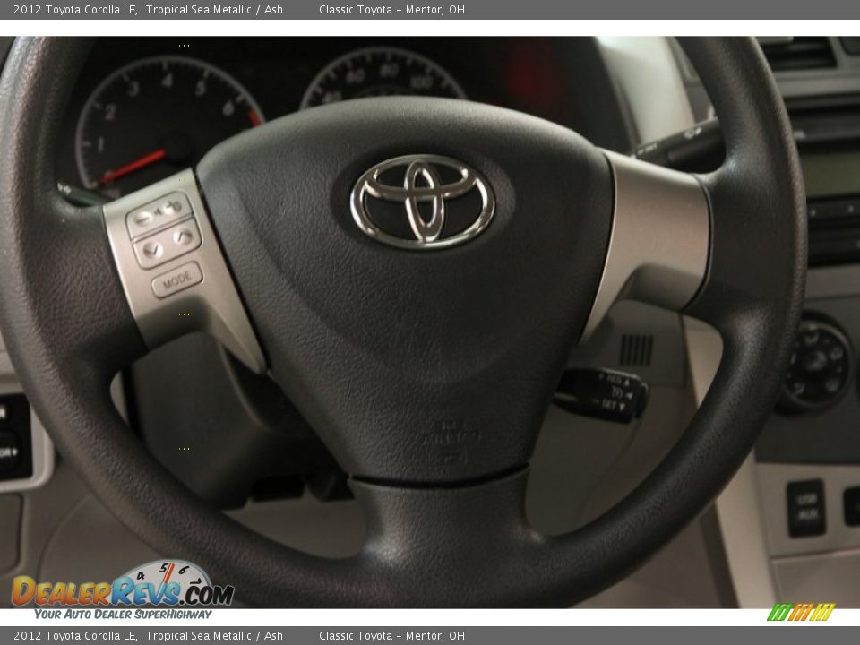 2012 Toyota Corolla LE Tropical Sea Metallic / Ash Photo #6