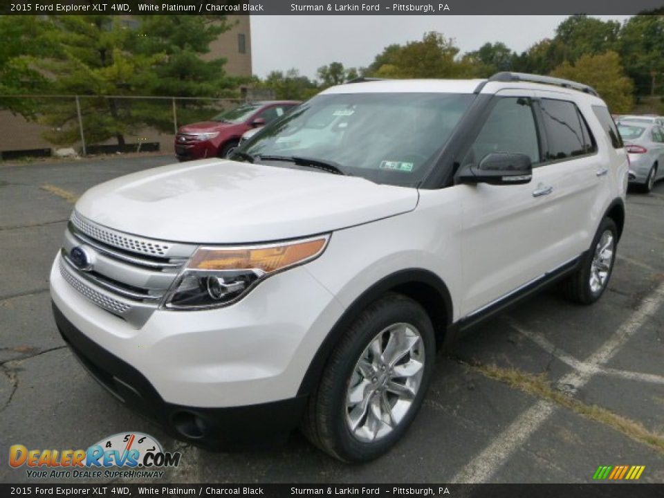 2015 Ford Explorer XLT 4WD White Platinum / Charcoal Black Photo #5