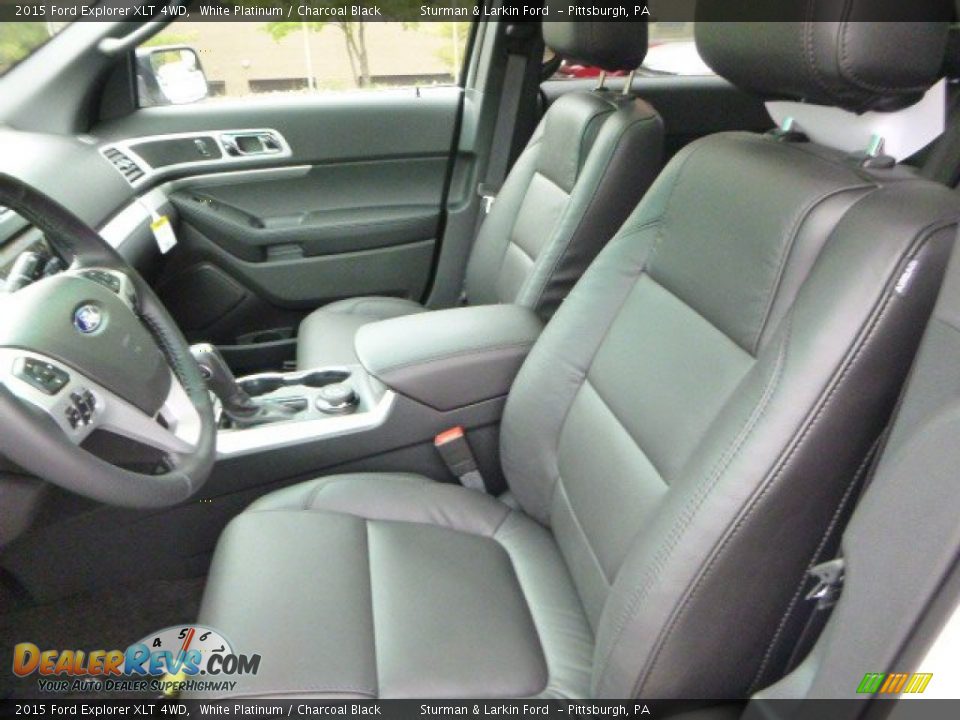 2015 Ford Explorer XLT 4WD White Platinum / Charcoal Black Photo #6