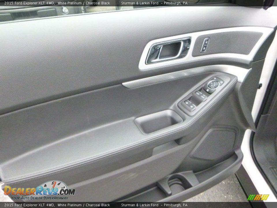2015 Ford Explorer XLT 4WD White Platinum / Charcoal Black Photo #10