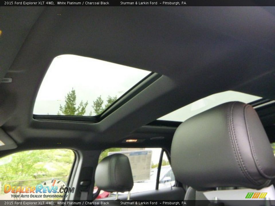 2015 Ford Explorer XLT 4WD White Platinum / Charcoal Black Photo #11