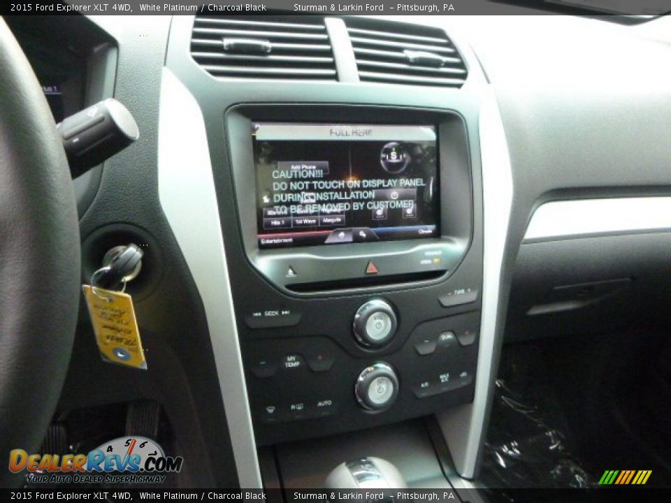 2015 Ford Explorer XLT 4WD White Platinum / Charcoal Black Photo #12