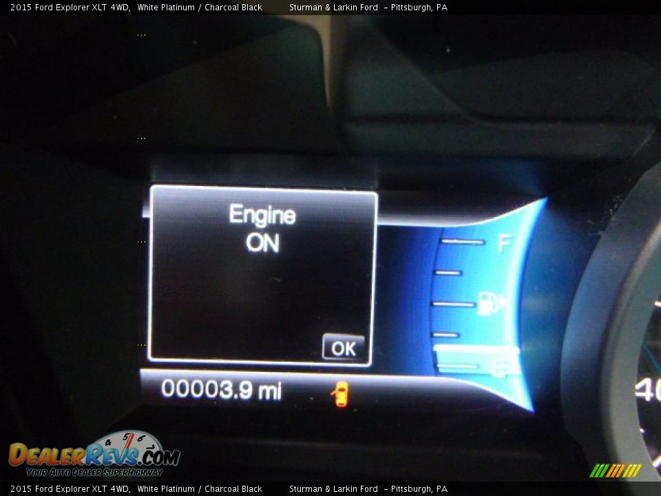 2015 Ford Explorer XLT 4WD White Platinum / Charcoal Black Photo #14