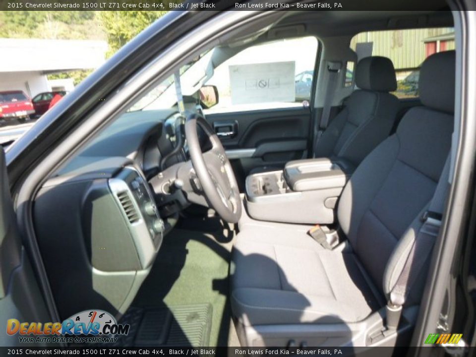 2015 Chevrolet Silverado 1500 LT Z71 Crew Cab 4x4 Black / Jet Black Photo #10