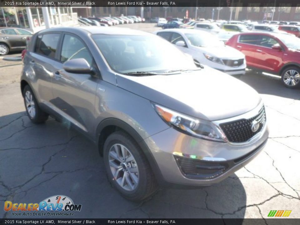 2015 Kia Sportage LX AWD Mineral Silver / Black Photo #2