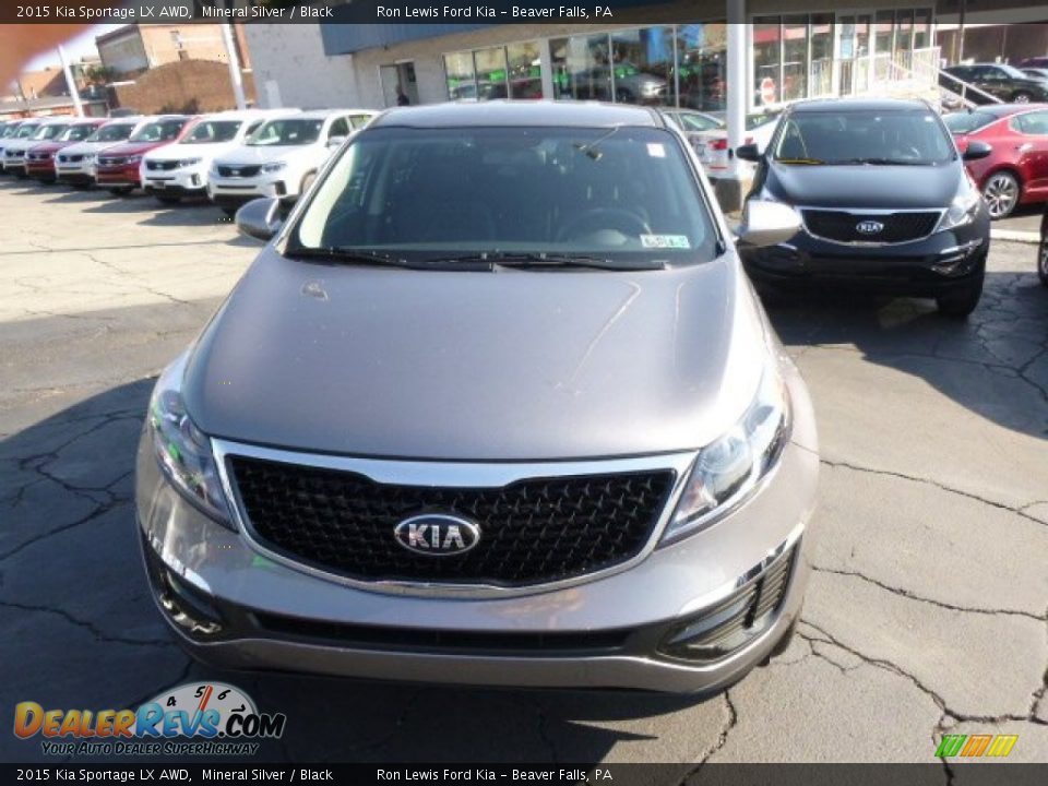 2015 Kia Sportage LX AWD Mineral Silver / Black Photo #3