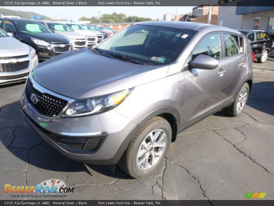 2015 Kia Sportage LX AWD Mineral Silver / Black Photo #4