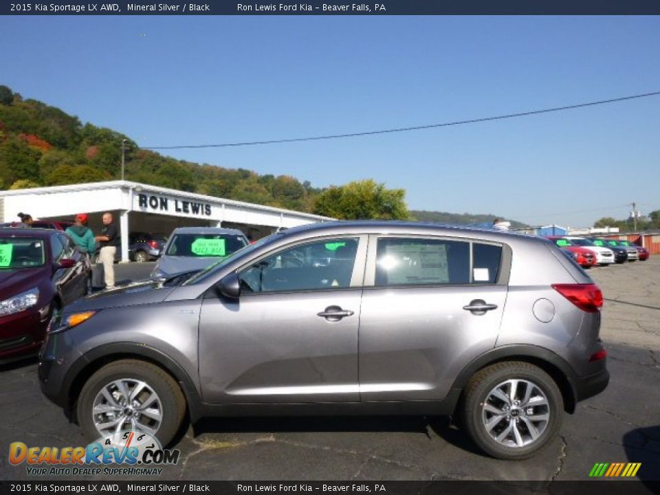2015 Kia Sportage LX AWD Mineral Silver / Black Photo #5