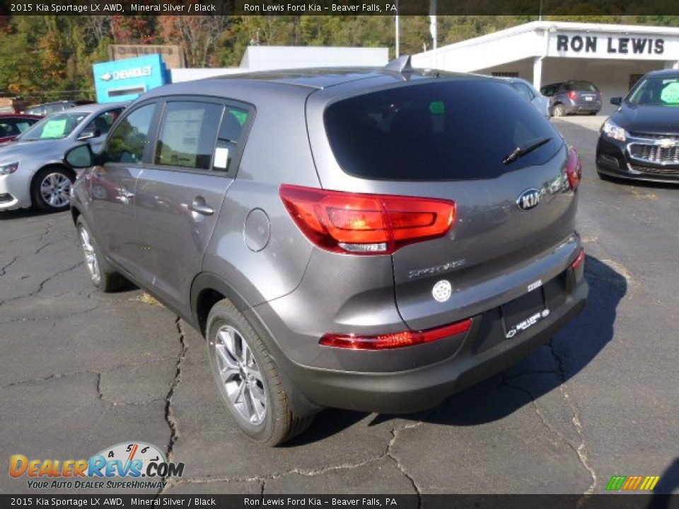 2015 Kia Sportage LX AWD Mineral Silver / Black Photo #6