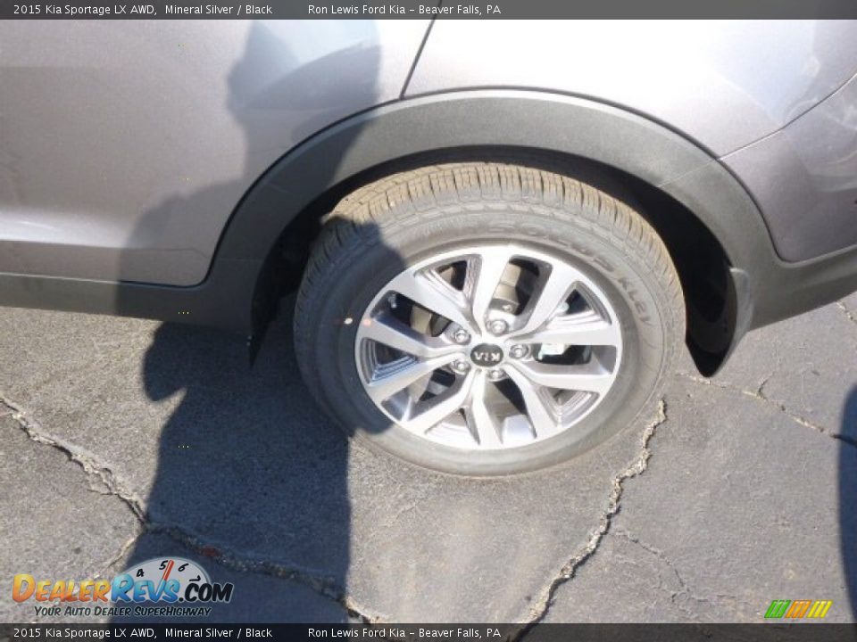 2015 Kia Sportage LX AWD Mineral Silver / Black Photo #9