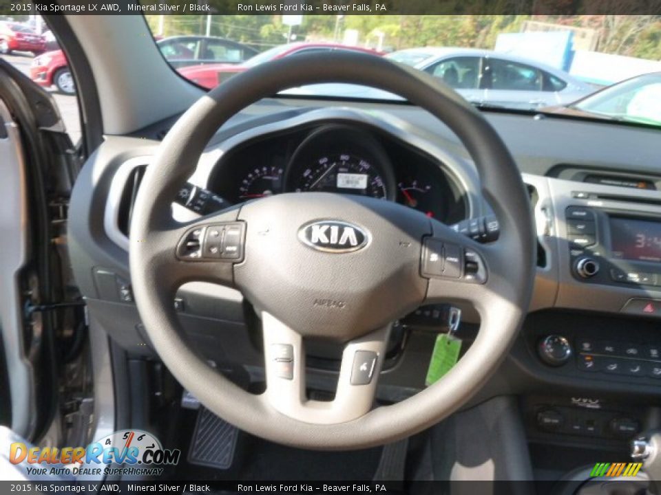 2015 Kia Sportage LX AWD Mineral Silver / Black Photo #19