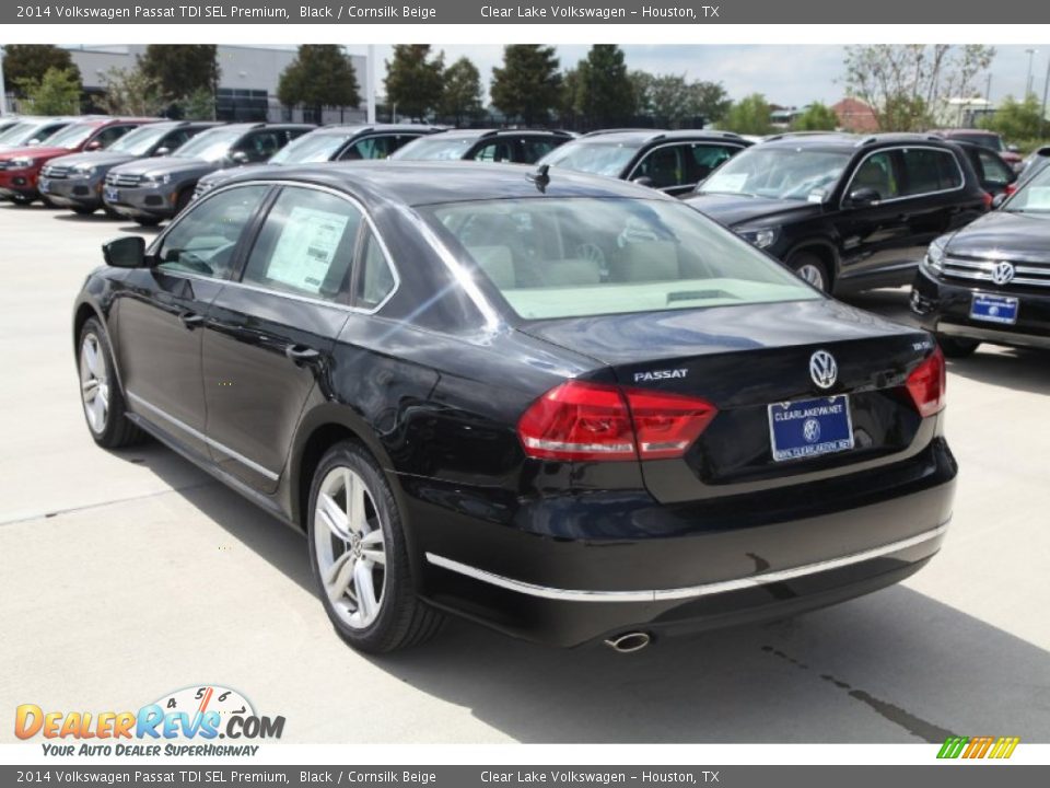 2014 Volkswagen Passat TDI SEL Premium Black / Cornsilk Beige Photo #6