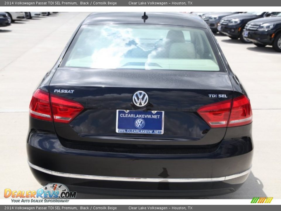 2014 Volkswagen Passat TDI SEL Premium Black / Cornsilk Beige Photo #7