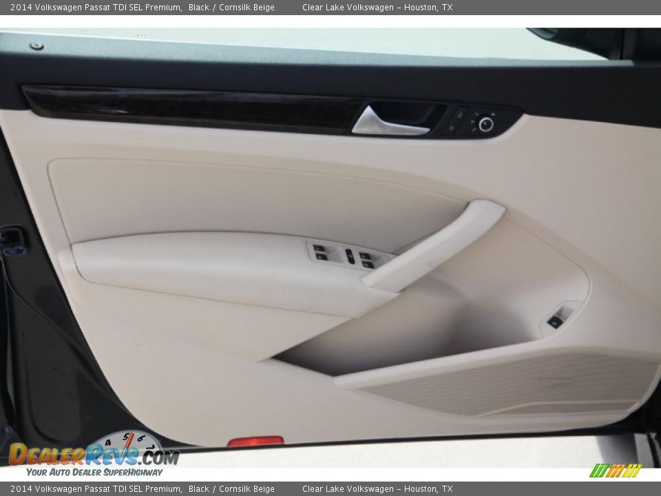 2014 Volkswagen Passat TDI SEL Premium Black / Cornsilk Beige Photo #8