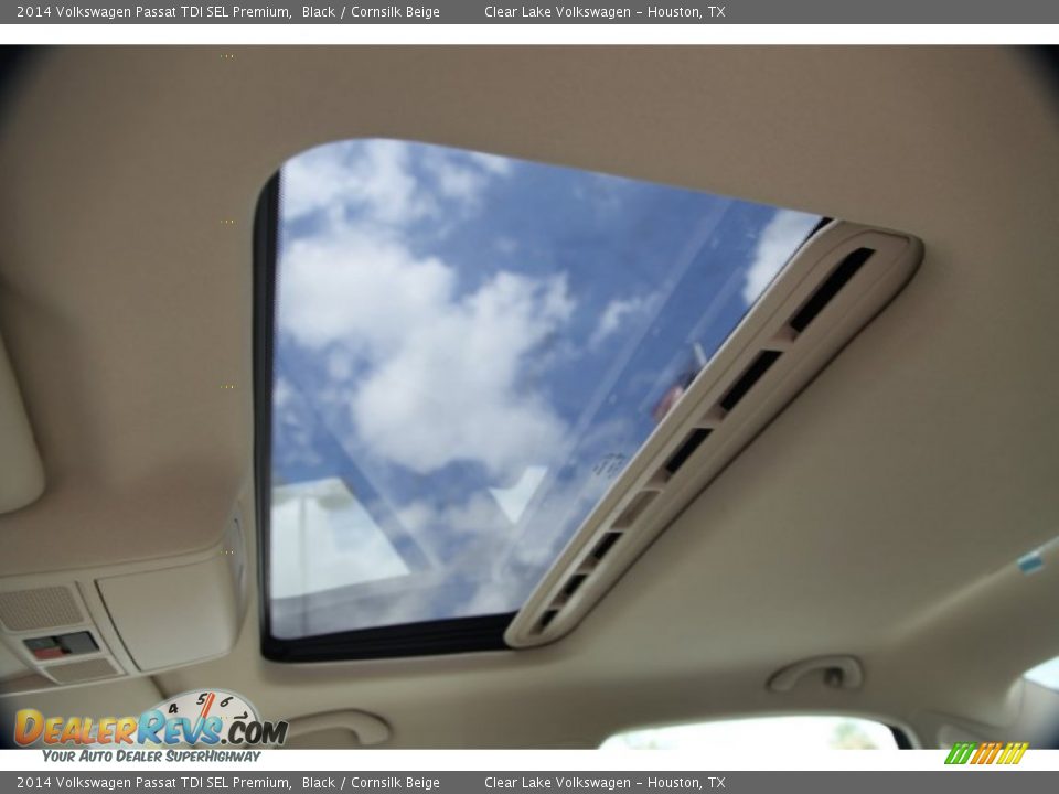 2014 Volkswagen Passat TDI SEL Premium Black / Cornsilk Beige Photo #13