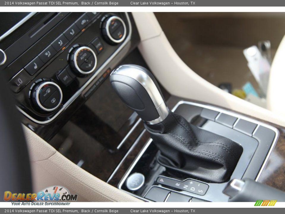 2014 Volkswagen Passat TDI SEL Premium Black / Cornsilk Beige Photo #16