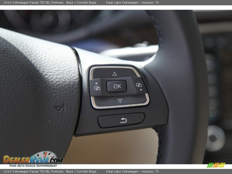 2014 Volkswagen Passat TDI SEL Premium Black / Cornsilk Beige Photo #19