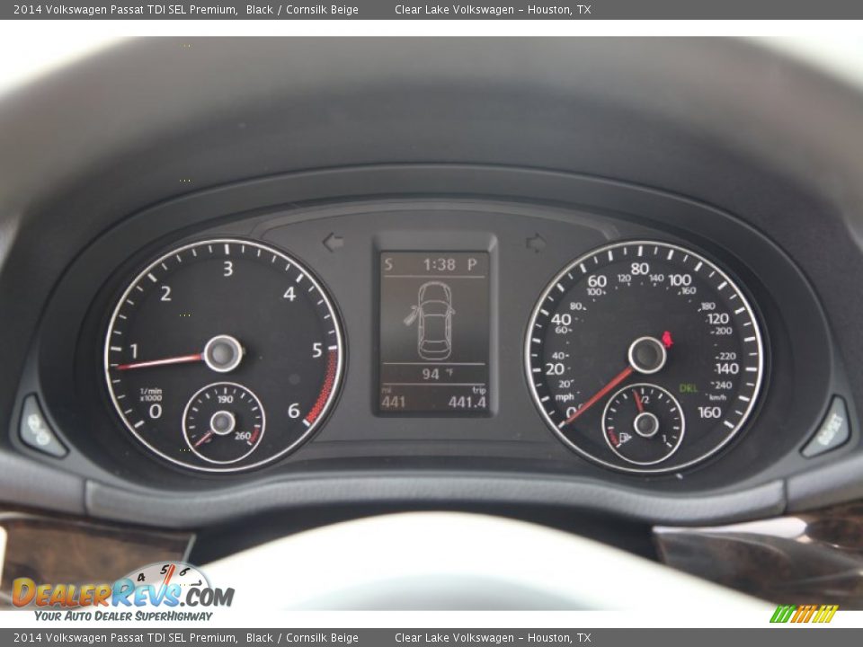 2014 Volkswagen Passat TDI SEL Premium Black / Cornsilk Beige Photo #20
