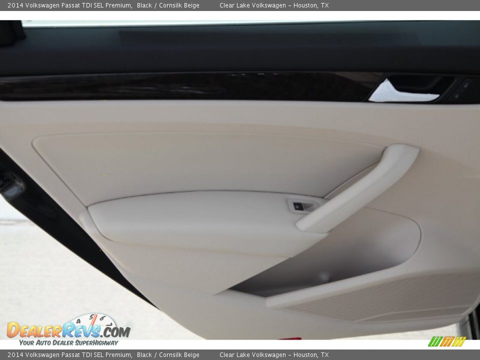 2014 Volkswagen Passat TDI SEL Premium Black / Cornsilk Beige Photo #22