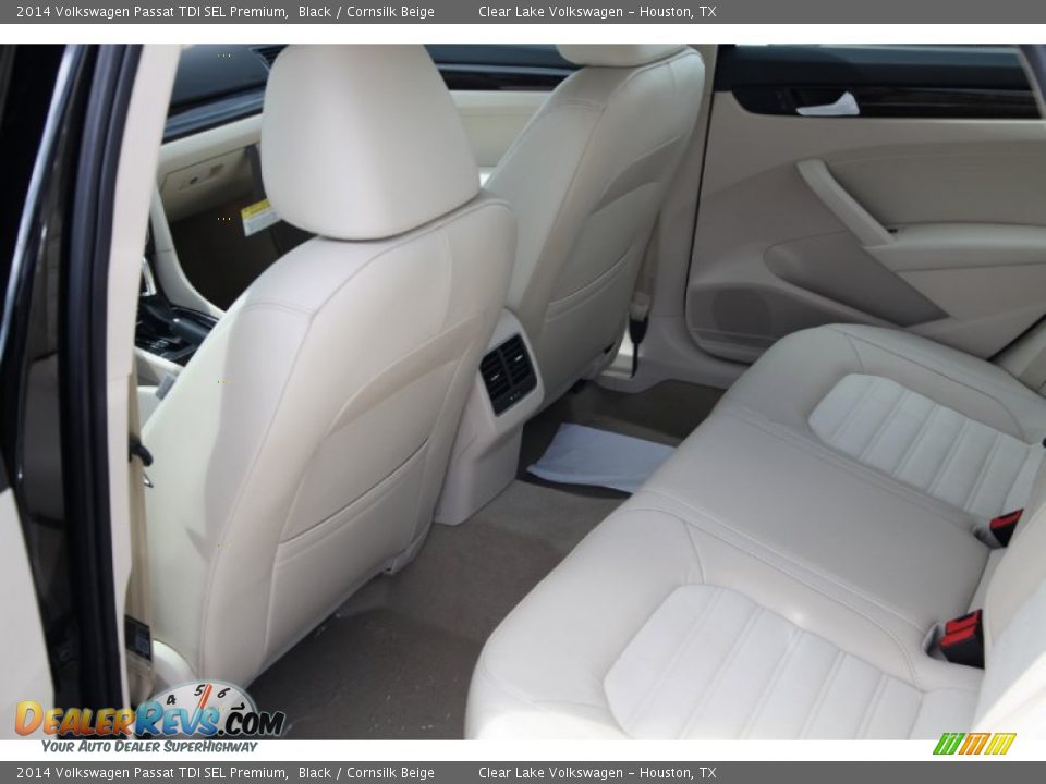 2014 Volkswagen Passat TDI SEL Premium Black / Cornsilk Beige Photo #23