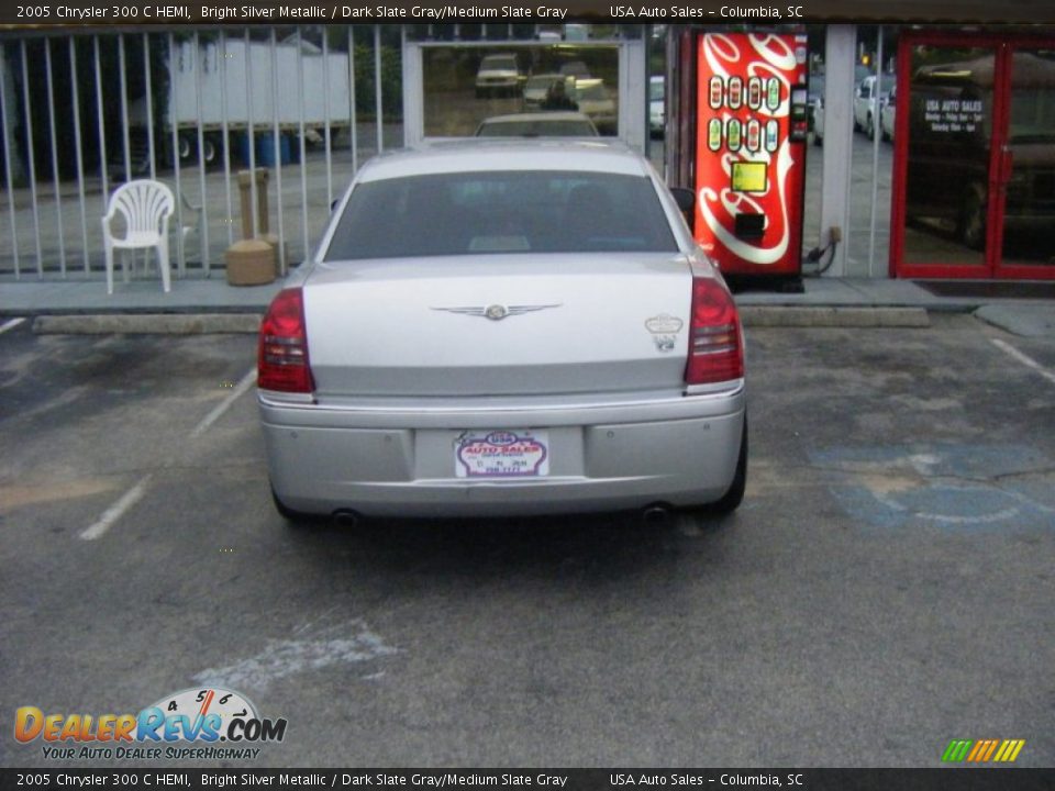 2005 Chrysler 300 C HEMI Bright Silver Metallic / Dark Slate Gray/Medium Slate Gray Photo #3