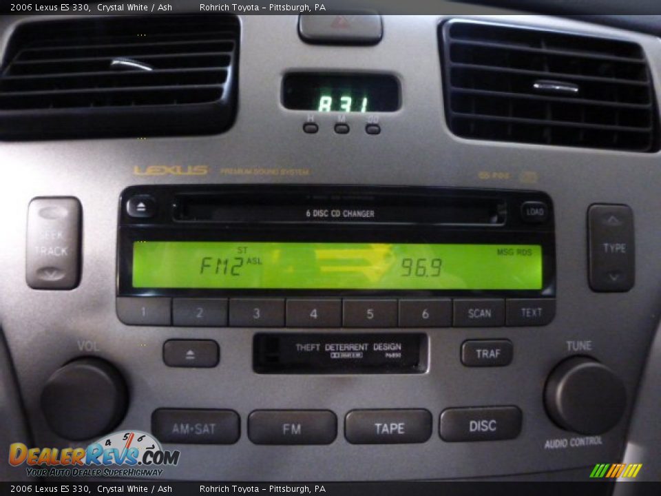 2006 Lexus ES 330 Crystal White / Ash Photo #23