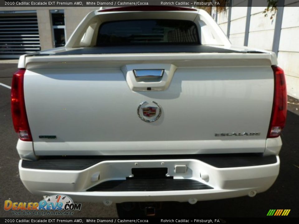 2010 Cadillac Escalade EXT Premium AWD White Diamond / Cashmere/Cocoa Photo #12
