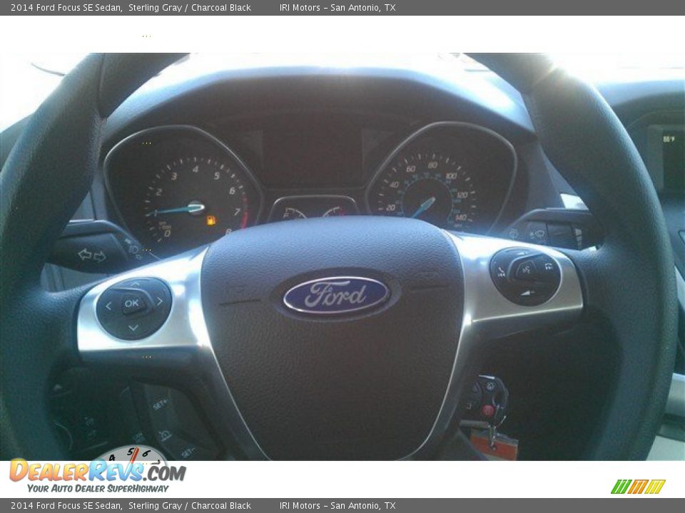 2014 Ford Focus SE Sedan Sterling Gray / Charcoal Black Photo #14