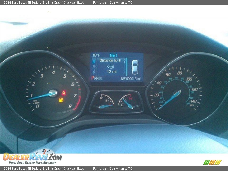 2014 Ford Focus SE Sedan Sterling Gray / Charcoal Black Photo #15