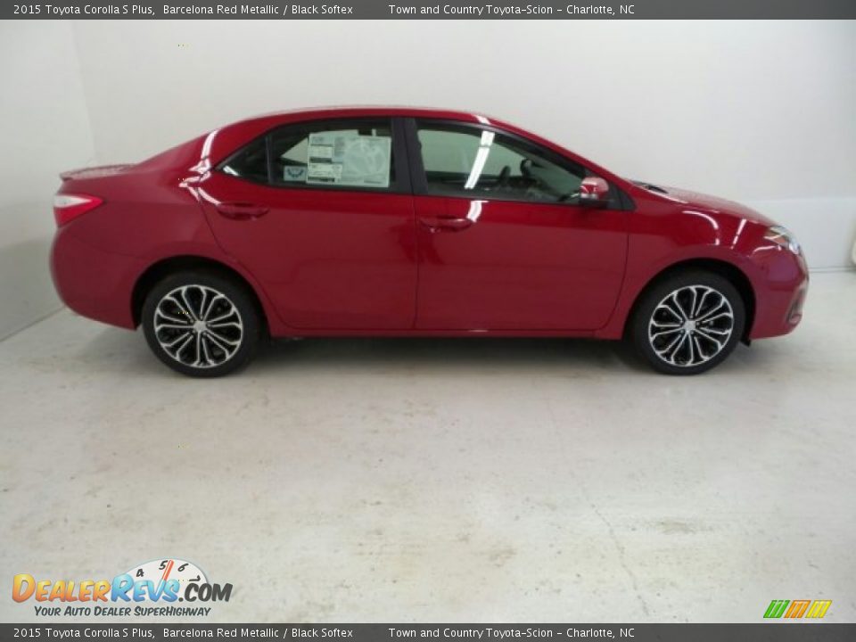 2015 Toyota Corolla S Plus Barcelona Red Metallic / Black Softex Photo #1