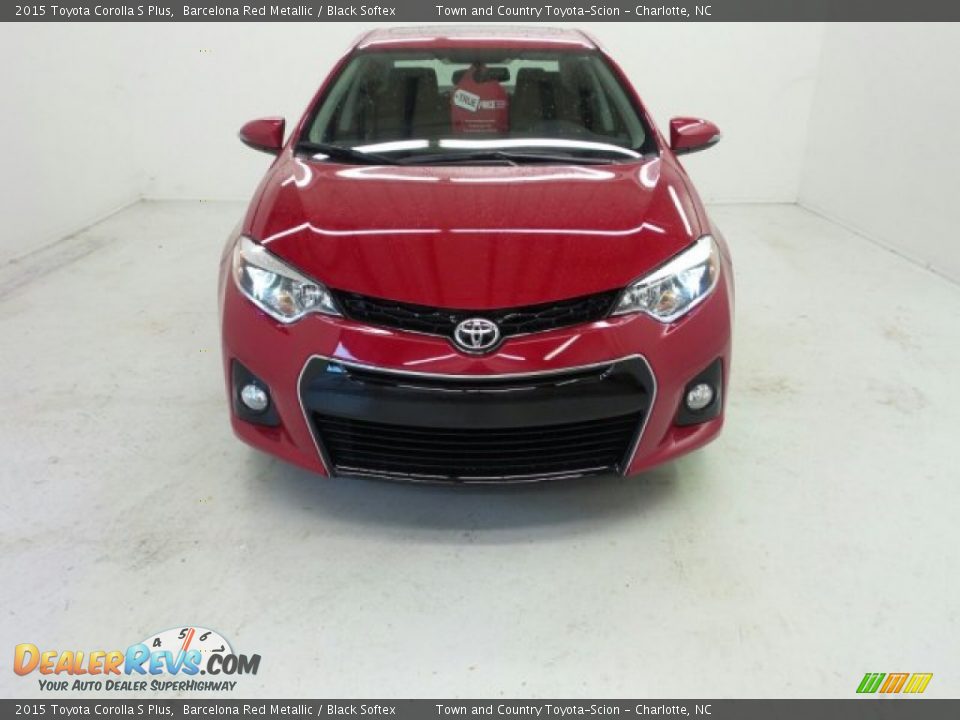 2015 Toyota Corolla S Plus Barcelona Red Metallic / Black Softex Photo #3