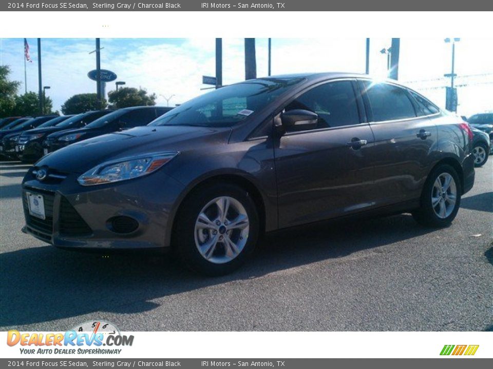 2014 Ford Focus SE Sedan Sterling Gray / Charcoal Black Photo #22