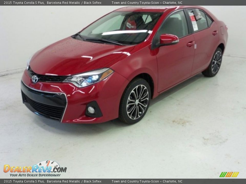 Barcelona Red Metallic 2015 Toyota Corolla S Plus Photo #7