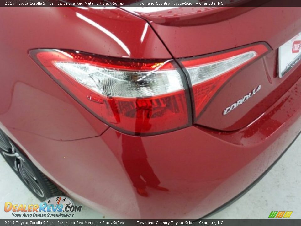 2015 Toyota Corolla S Plus Barcelona Red Metallic / Black Softex Photo #8