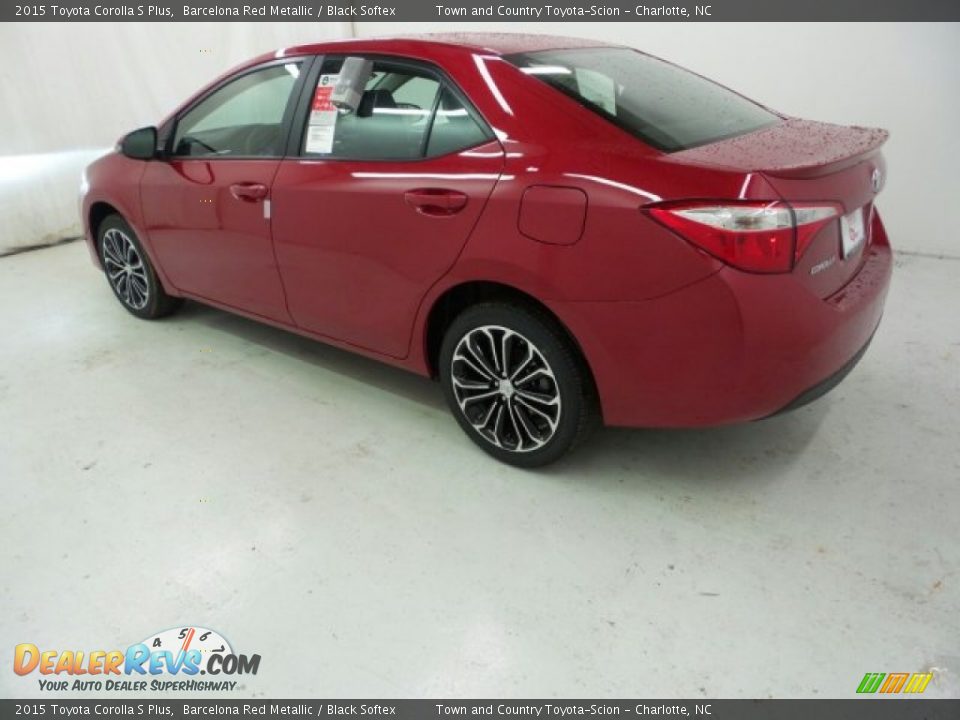 2015 Toyota Corolla S Plus Barcelona Red Metallic / Black Softex Photo #9