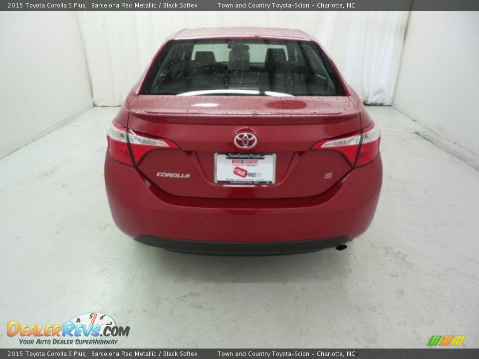 2015 Toyota Corolla S Plus Barcelona Red Metallic / Black Softex Photo #10