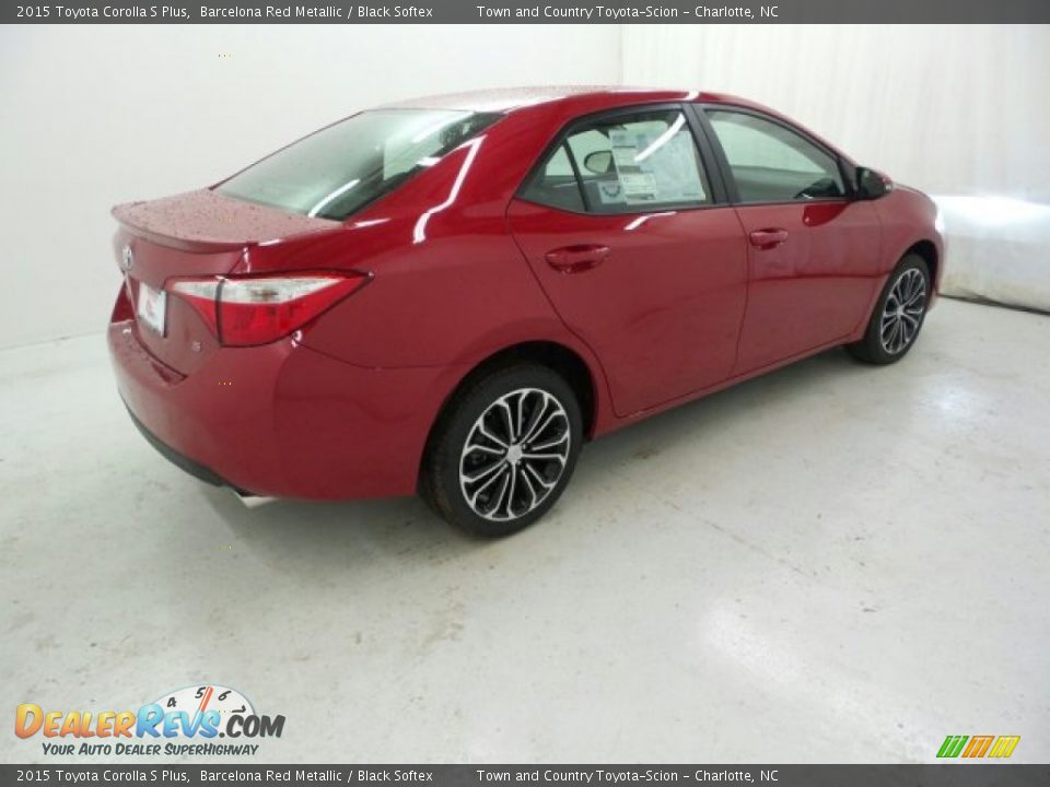 2015 Toyota Corolla S Plus Barcelona Red Metallic / Black Softex Photo #11