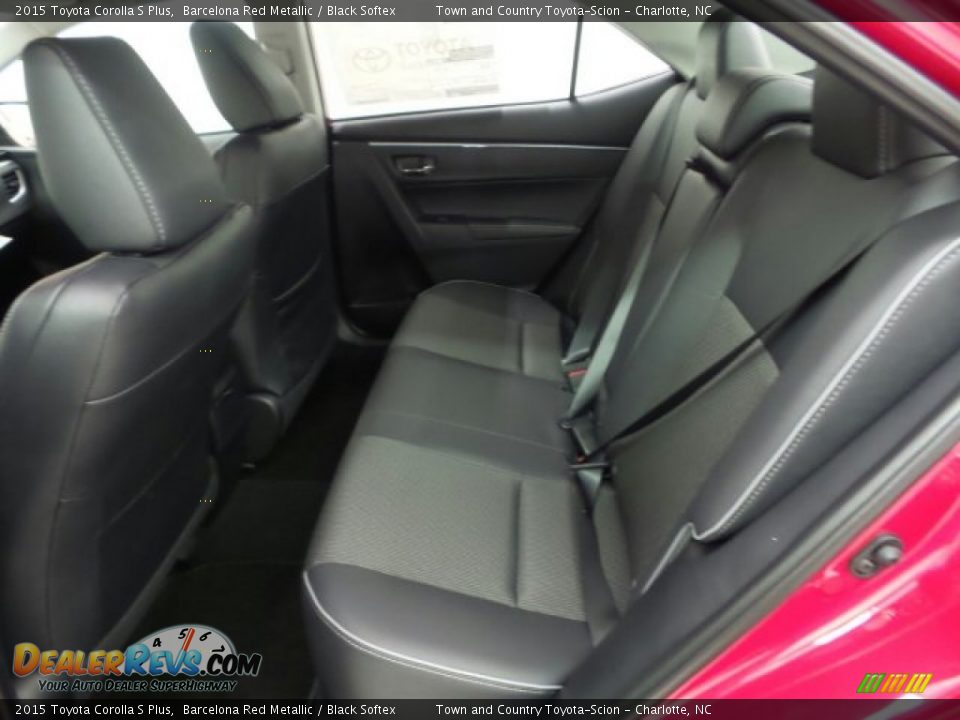 2015 Toyota Corolla S Plus Barcelona Red Metallic / Black Softex Photo #14