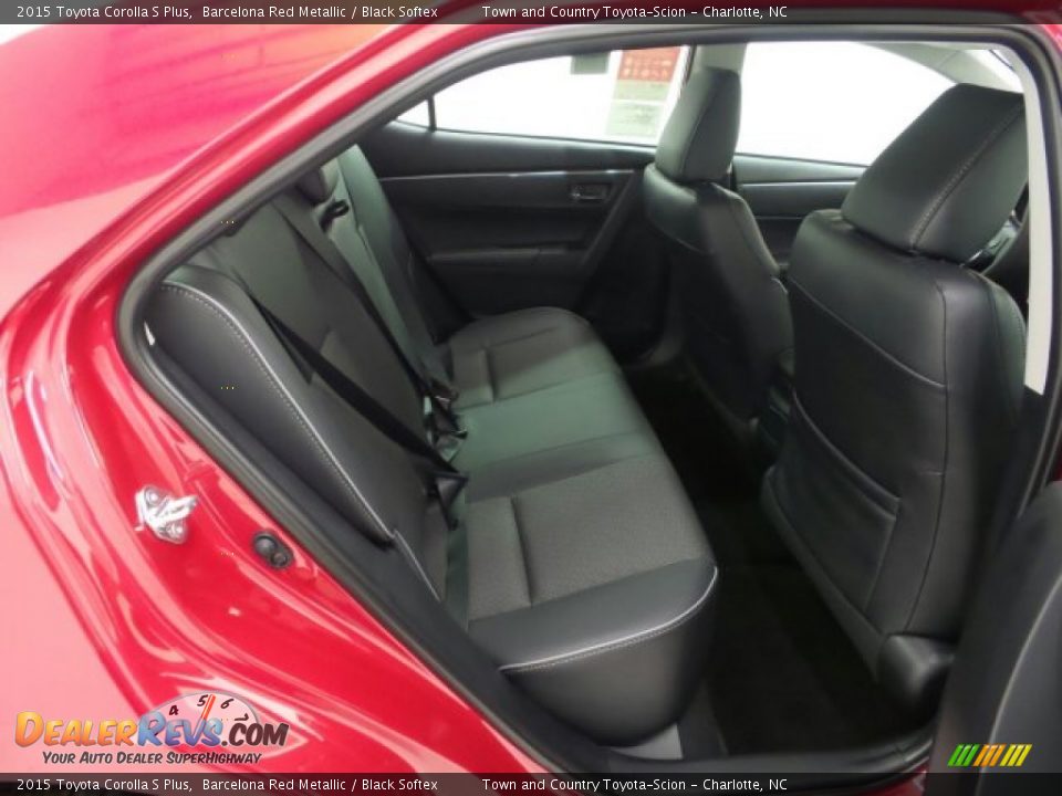 2015 Toyota Corolla S Plus Barcelona Red Metallic / Black Softex Photo #16