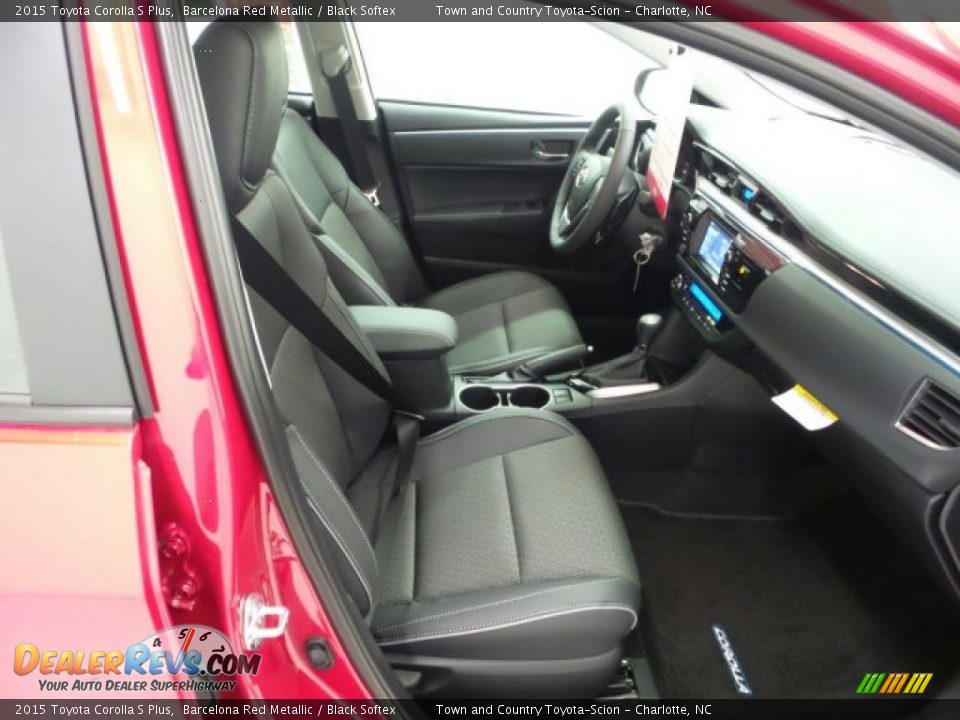 2015 Toyota Corolla S Plus Barcelona Red Metallic / Black Softex Photo #17