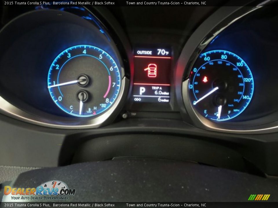 2015 Toyota Corolla S Plus Barcelona Red Metallic / Black Softex Photo #19