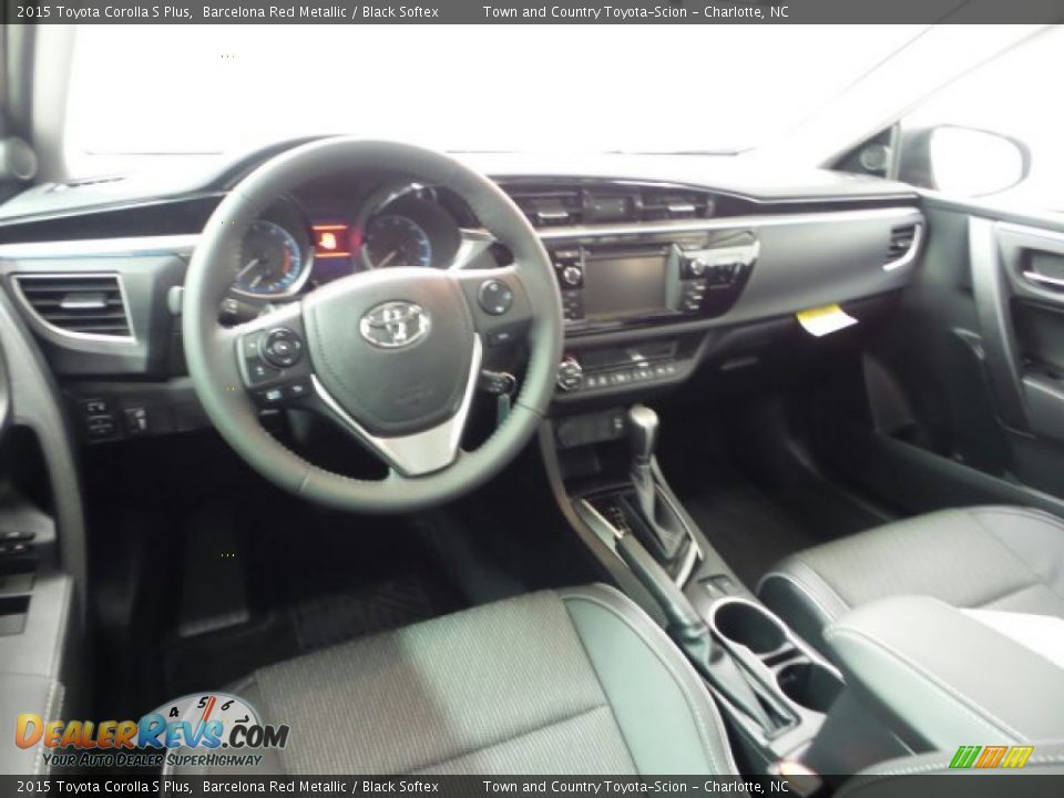 2015 Toyota Corolla S Plus Barcelona Red Metallic / Black Softex Photo #23