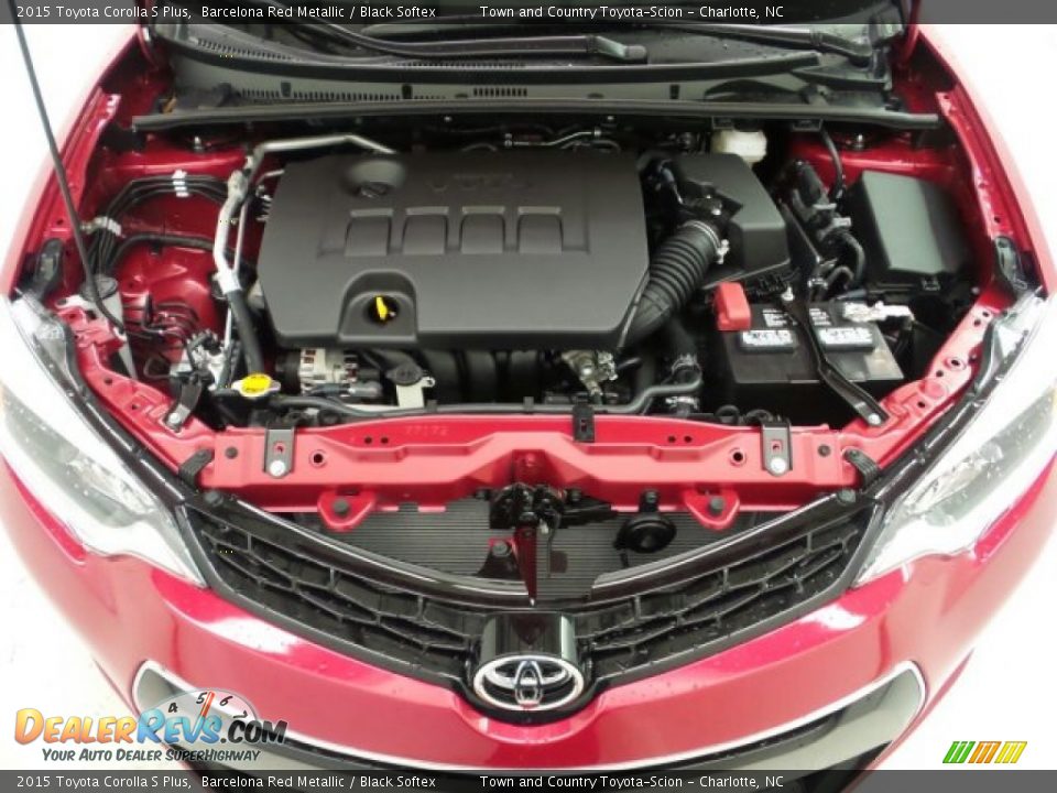 2015 Toyota Corolla S Plus Barcelona Red Metallic / Black Softex Photo #25