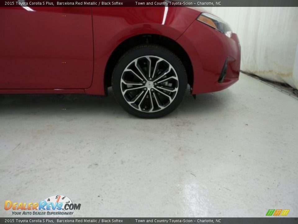 2015 Toyota Corolla S Plus Barcelona Red Metallic / Black Softex Photo #26